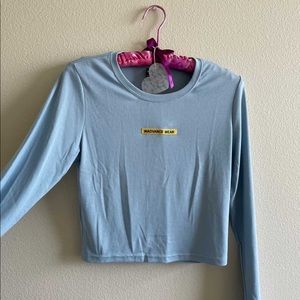 SHEIN BLUE LONG SLEEVE TEE